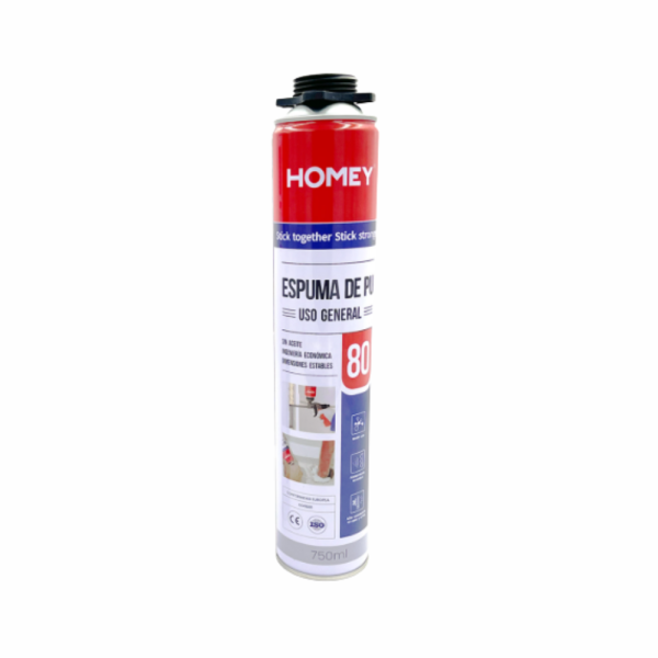 Espuma Poliuretano 80 750ml Doble Válvula - Homey